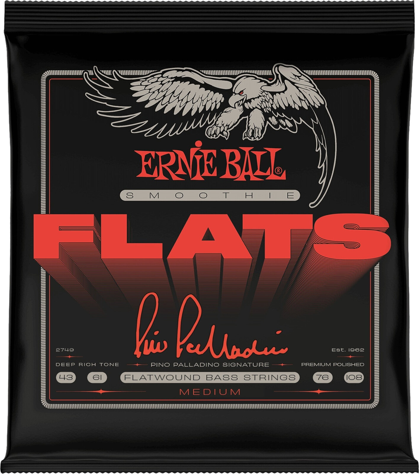 Saiten für E-Bass Ernie Ball 2749 Pino Palladino Smoothie Saiten für E-Bass