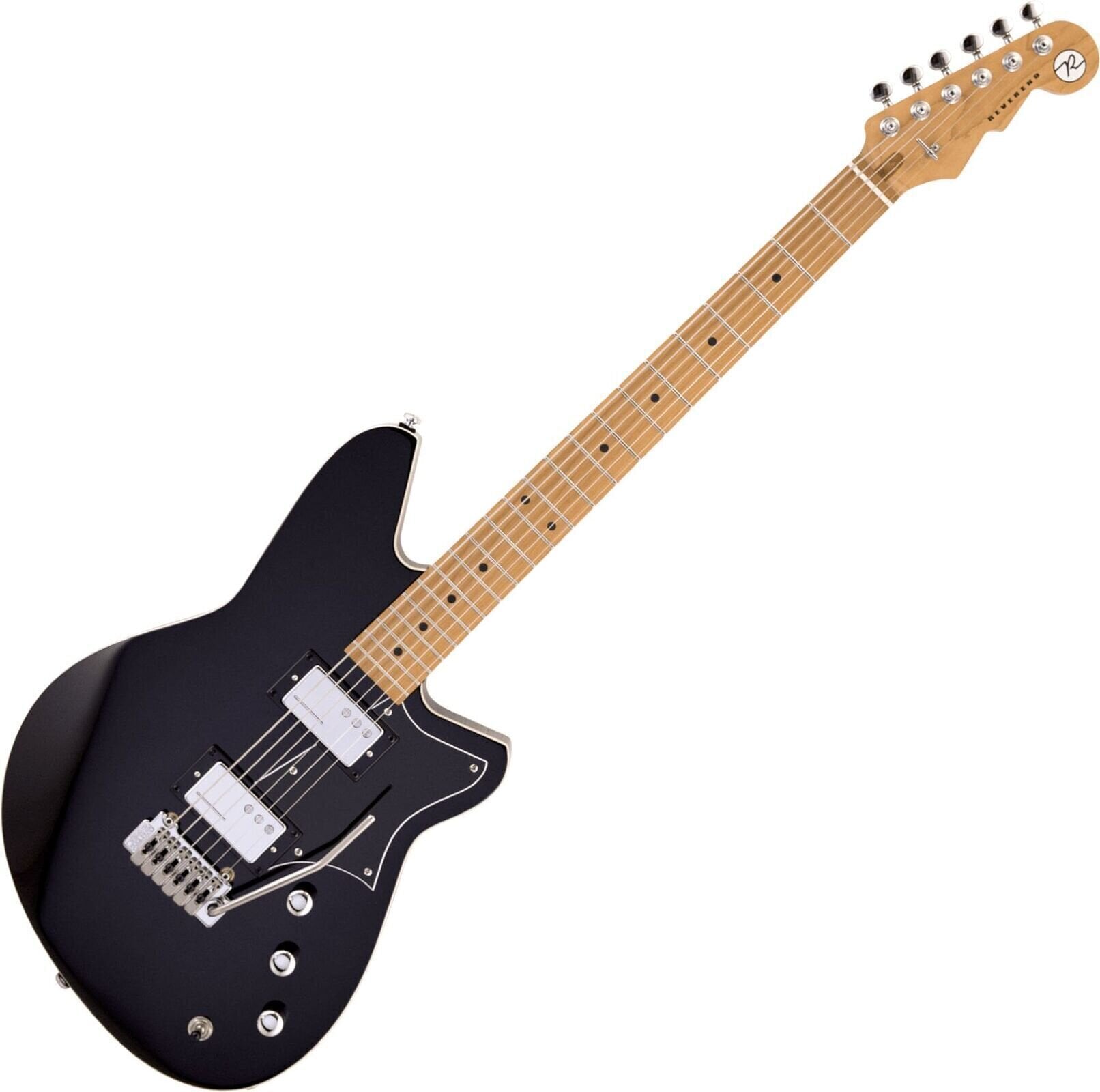 Elektrisk guitar Reverend Guitars Descent W Baritone Midnight Black Elektrisk guitar