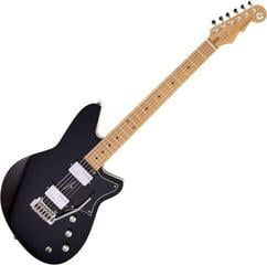 Sähkökitara Reverend Guitars Descent W Baritone Midnight Black Sähkökitara