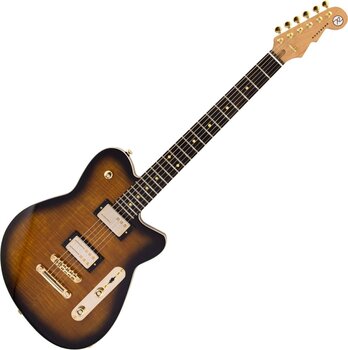 E-Gitarre Reverend Guitars Charger RA FM Transparent Coffee Burst Flame Maple E-Gitarre (Nur ausgepackt) - 1