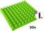 Chłonny panel piankowy Mega Acoustic PA-PMP-5 50x50x5 SET 2 Green Chłonny panel piankowy