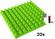 Mega Acoustic PA-PMP-5 50x50x5 SET 3 Green Абсорбиращ панел от пяна