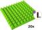 Абсорбиращ панел от пяна Mega Acoustic PA-PMP-5 50x50x5 SET 3 Green Абсорбиращ панел от пяна