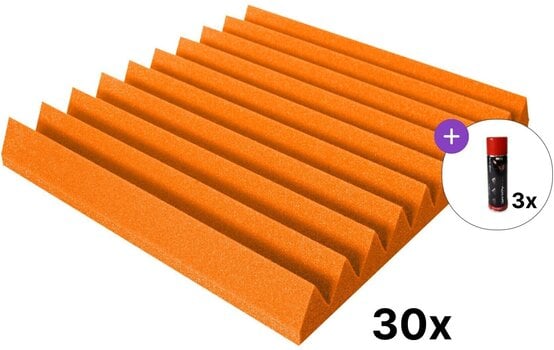 Apsorpcijska ploča od pene Mega Acoustic PA-PMK-4 50x50 SET 1 Orange Apsorpcijska ploča od pene - 1