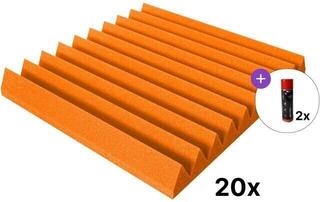 Chłonny panel piankowy Mega Acoustic PA-PMK-4 50x50 SET 2 Orange Chłonny panel piankowy