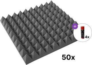 Абсорбиращ панел от пяна Mega Acoustic PA-PMP-7 50x50x7 Dark Gray SET Dark Grey Абсорбиращ панел от пяна