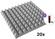 Mega Acoustic PA-PMP-5 50x50x5 SET 3 Light Grey Absorbent Schaumstoffplatte