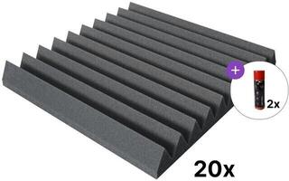 Imukykyinen vaahtomuovipaneeli Mega Acoustic PA-PMK-4 50x50 SET 3 Dark Grey Imukykyinen vaahtomuovipaneeli