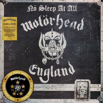 Vinylskiva Motörhead - No Sleep At All (50th Anniversary) (Poster) (Clear & Black Splatter Coloured) (LP) - 1