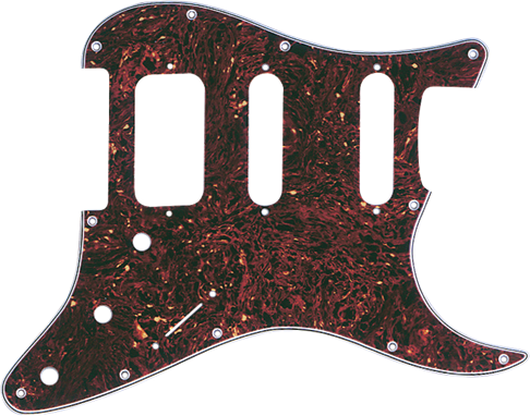 Pickguard Fender Stratocaster H/S/S 11-Hole Mount Brown Tortoise Shell Pickguard