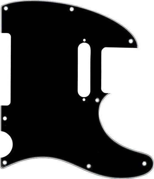 Kitarri varuosa Fender 3-Ply 8-Hole Mount Telecaster Pickguard Black