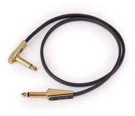 Patch Cable RockBoard Flat Gold Series Looper/Switcher 0,6 m Straight - Angled Patch Cable
