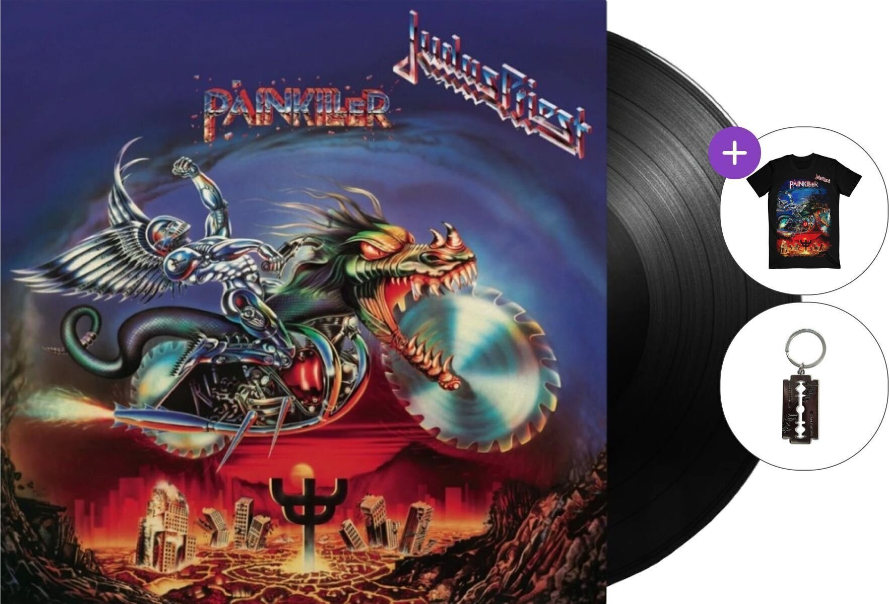 Set de regalo Judas Priest - Painkiller (LP) SET 2XL