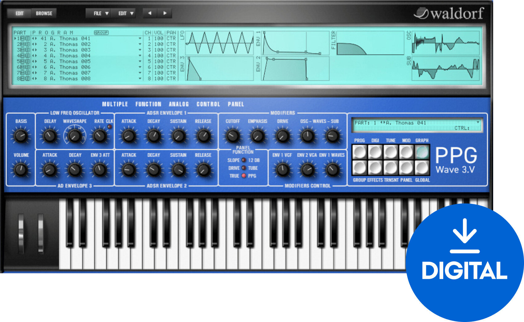 VST Instrument Waldorf PPG Wave 3.0 (Producto digital)