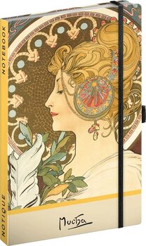 Skissebok NOTIQUE Sketchbook Alfons Mucha Feather, Dotted, 13 x 21 cm - 1