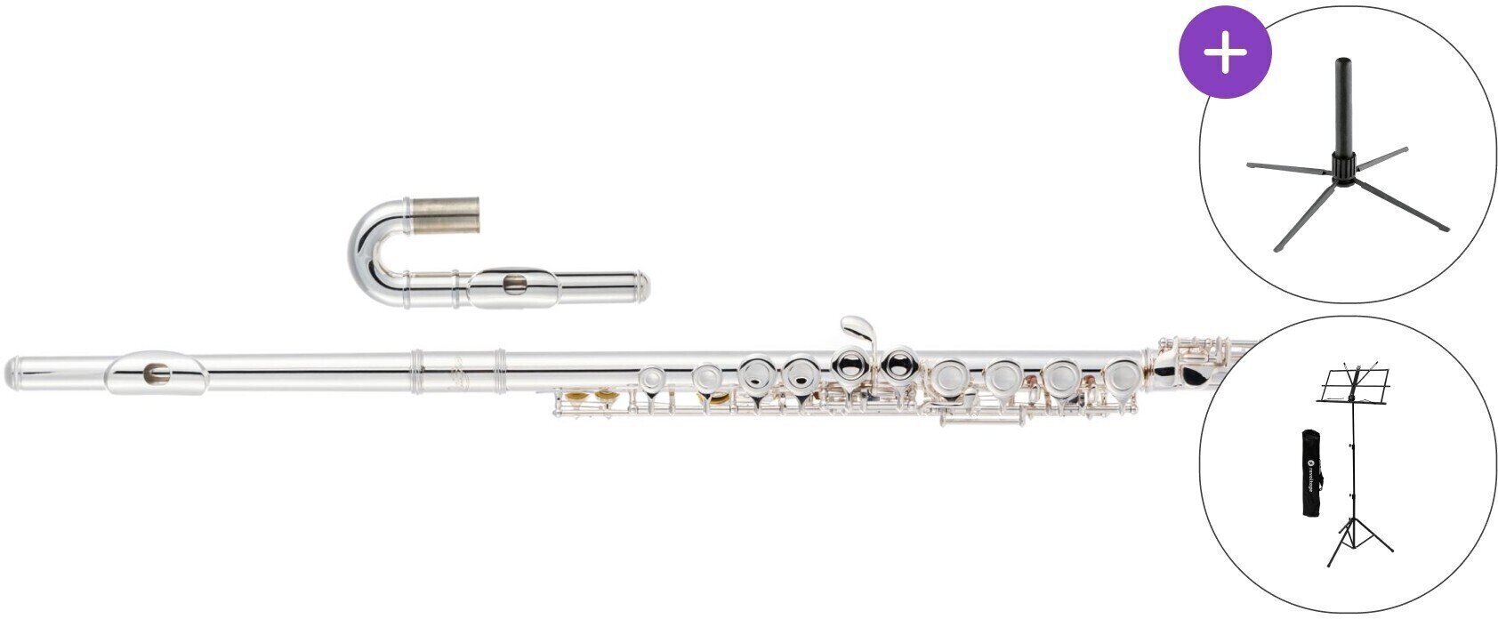 Concertdwarsfluit Latone LFL 311 SET Concertdwarsfluit