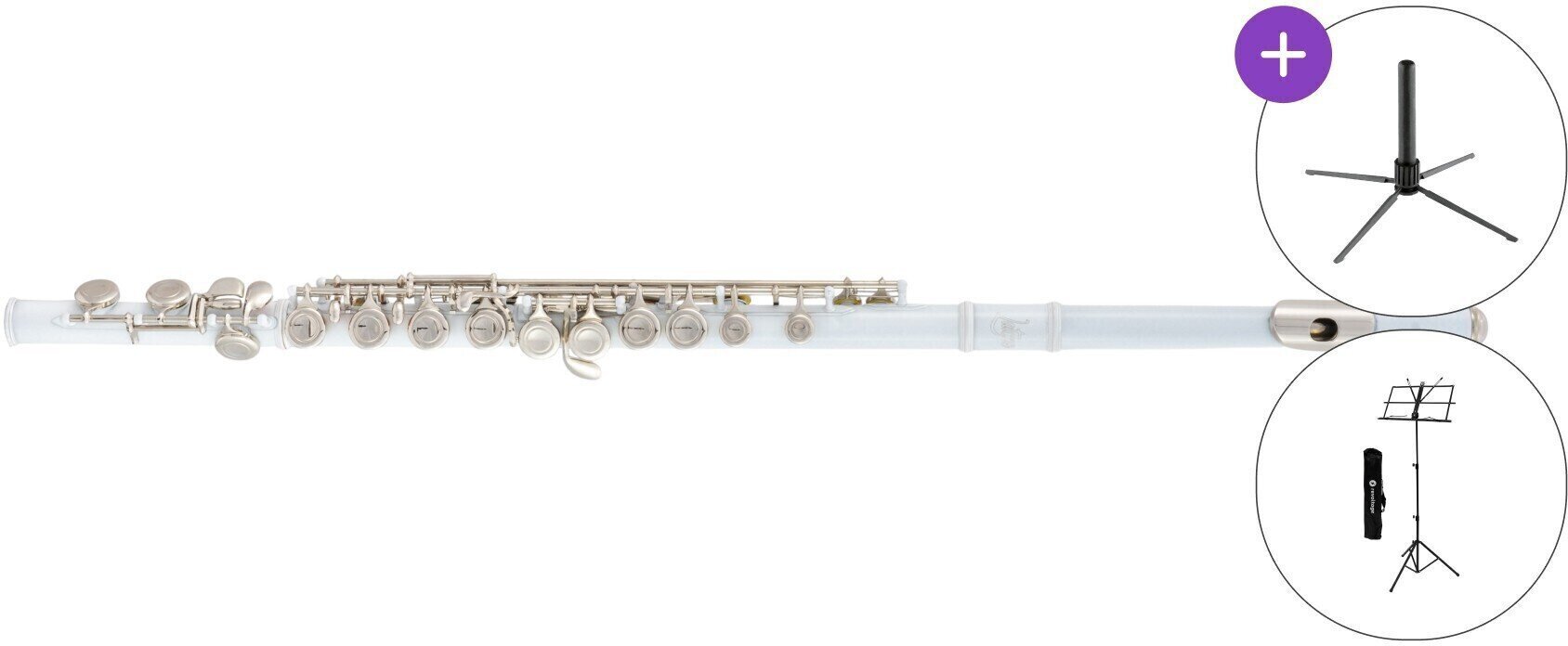 Concert flute Latone LFL 600 Ivory Grace SET Concert flute