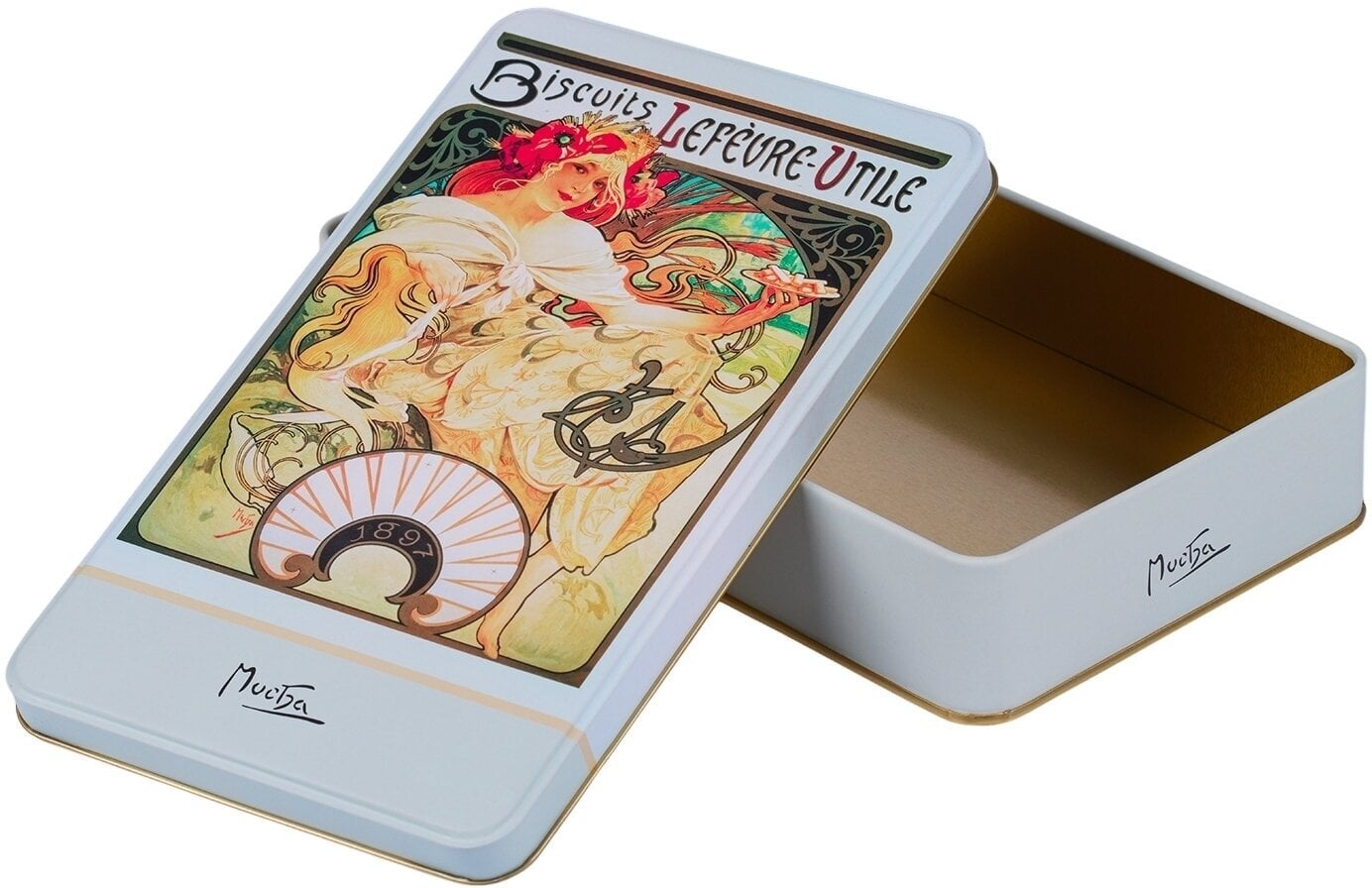 Dodatna oprema NOTIQUE Alfons Mucha Лимена кутија Biscuits 24 x 14 x 4 cm