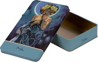 Zubehör NOTIQUE Alfons Mucha Blechdose Luna 24 x 14 x 4 cm