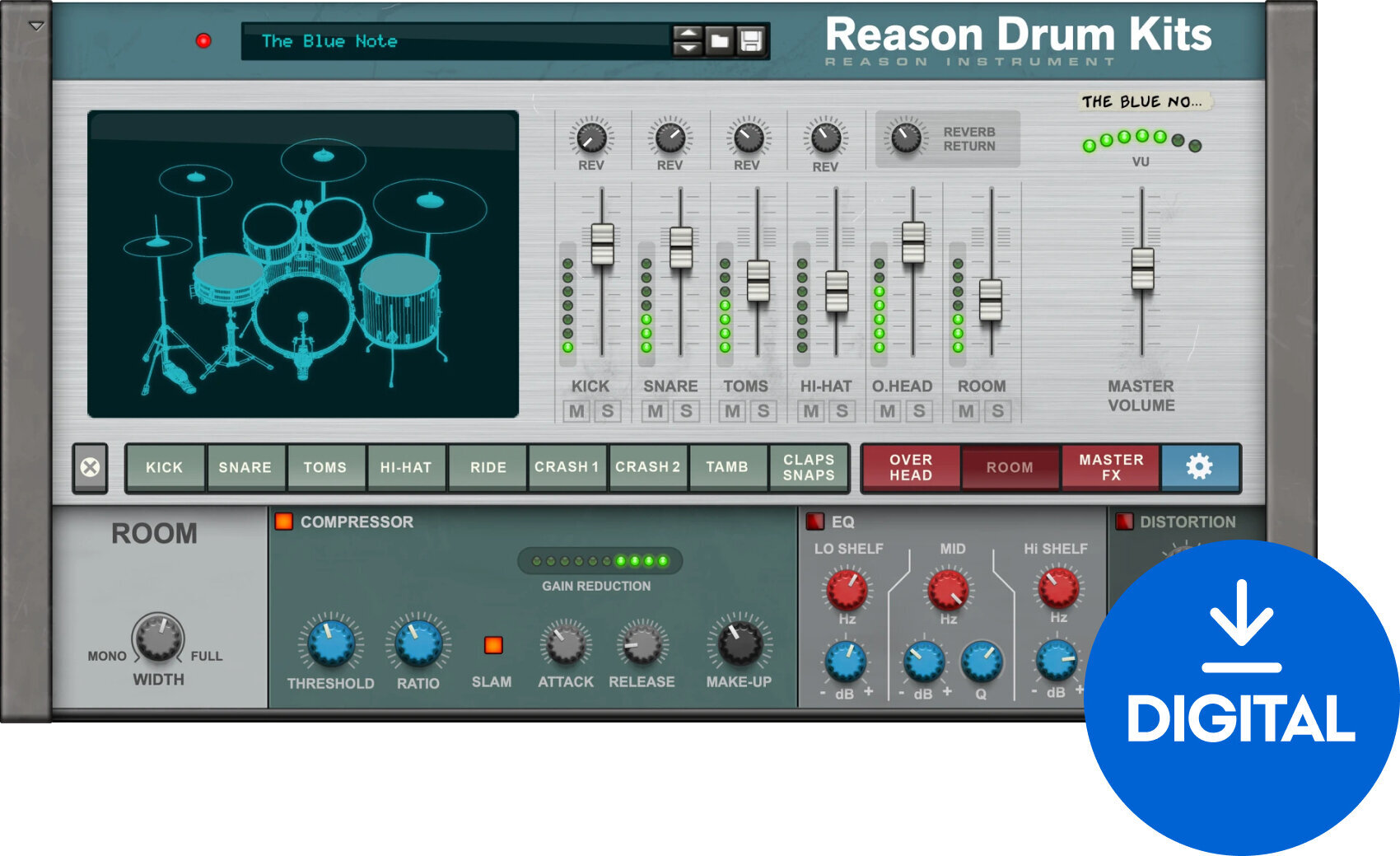 VST Instrument Reason Studios Reason Drum Kits (Digitalni proizvod)
