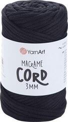 Sznurek Yarn Art Macrame Cord 3 mm 85 m 750 Black Sznurek