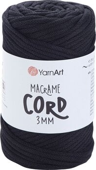 Schnur Yarn Art Macrame Cord 3 mm 85 m 750 Black Schnur - 1
