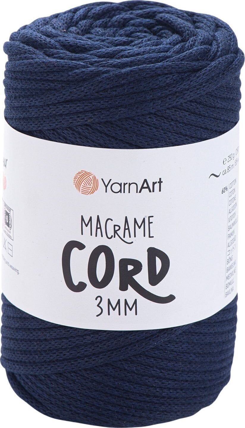 Yarn Art Macrame Cord mm 85 m 784 Navy Blue Schnur Muziker