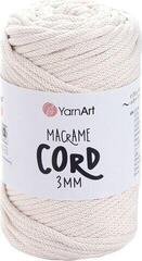 Sznurek Yarn Art Macrame Cord 3 mm 85 m 752 Light Beige Sznurek