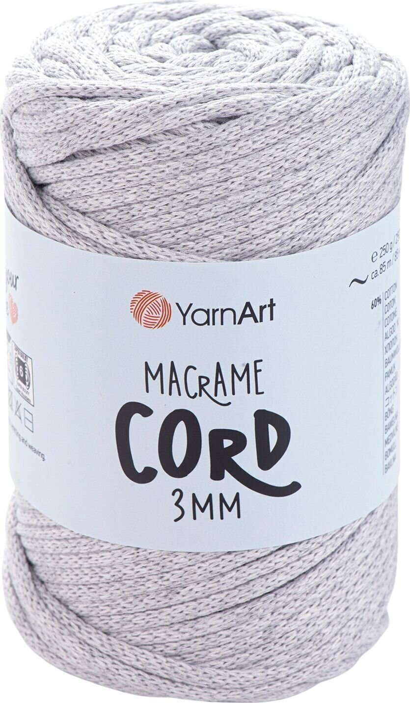 Konac Yarn Art Macrame Cord 3 mm 85 m 756 Grey Konac