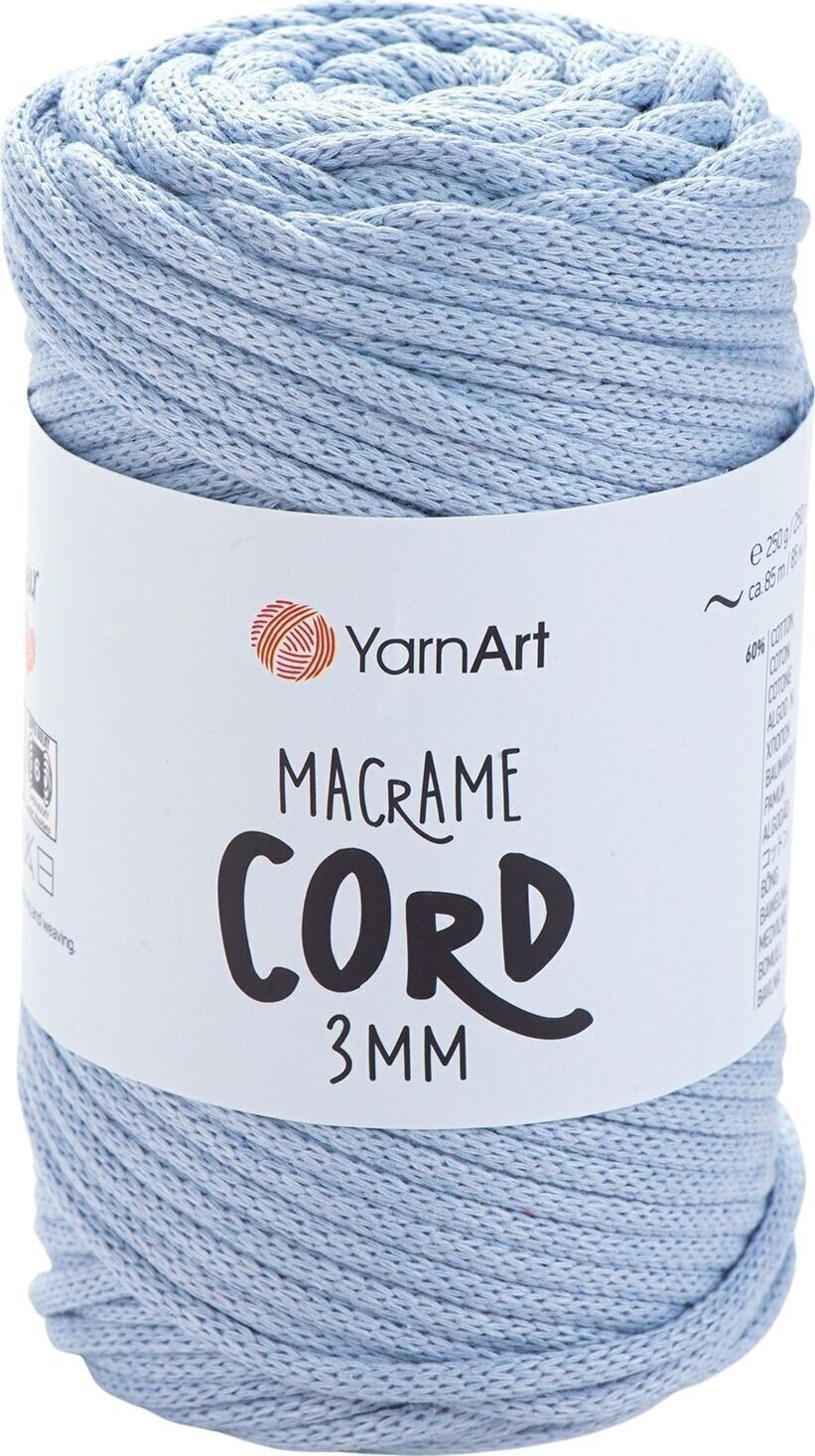 Yarn Art Macrame Cord 3 mm 85 m 760 Light Blue Špagát