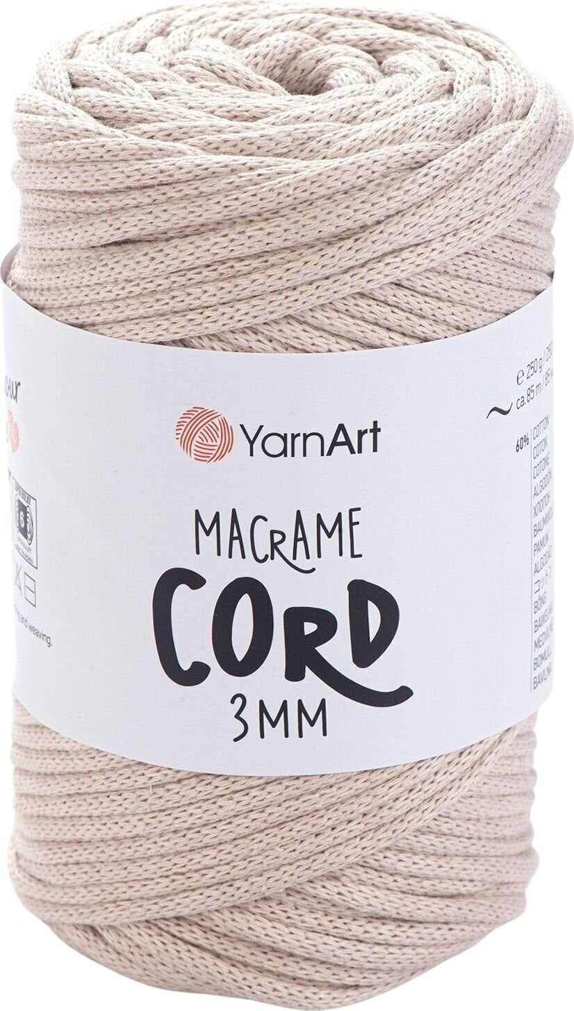 Vrvica Yarn Art Macrame Cord 3 mm 85 m 753 Beige Vrvica