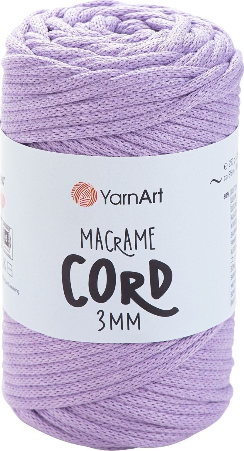 Cable Yarn Art Macrame Cord 3 mm 85 m 765 Lilac Cable
