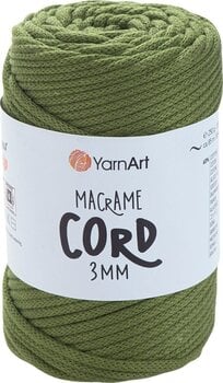 Kanap Yarn Art Macrame Cord 3 mm 85 m 787 Olive Green Kanap - 1