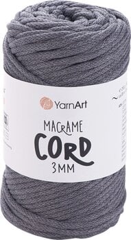 Konac Yarn Art Macrame Cord 3 mm 85 m 774 Dark Grey Konac - 1
