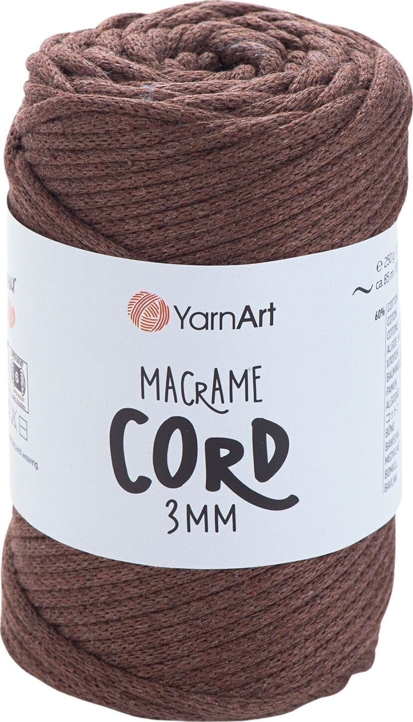 Snor Yarn Art Macrame Cord 3 mm 85 m 769 Brown Snor