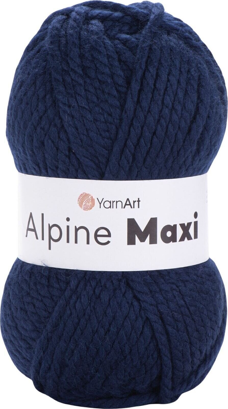 Knitting Yarn Yarn Art Alpine Maxi 674 Navy Blue Knitting Yarn
