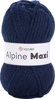 Knitting Yarn Yarn Art Alpine Maxi 674 Navy Blue Knitting Yarn - 1