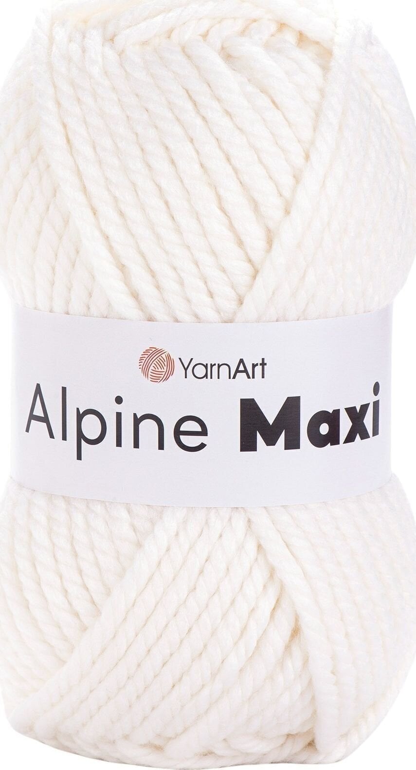 Плетива прежда Yarn Art Alpine Maxi 676 Optic White Плетива прежда