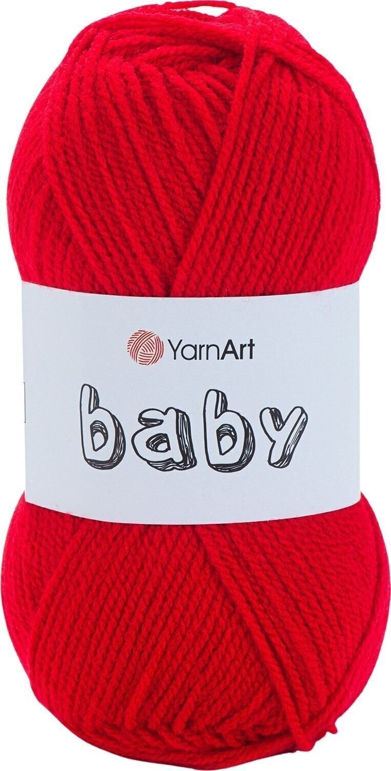 Filati per maglieria Yarn Art Baby 156 Red Filati per maglieria