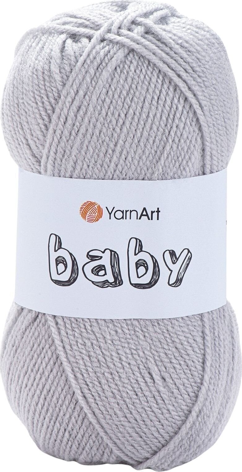 Pređa za pletenje Yarn Art Baby 855 Light Grey Pređa za pletenje