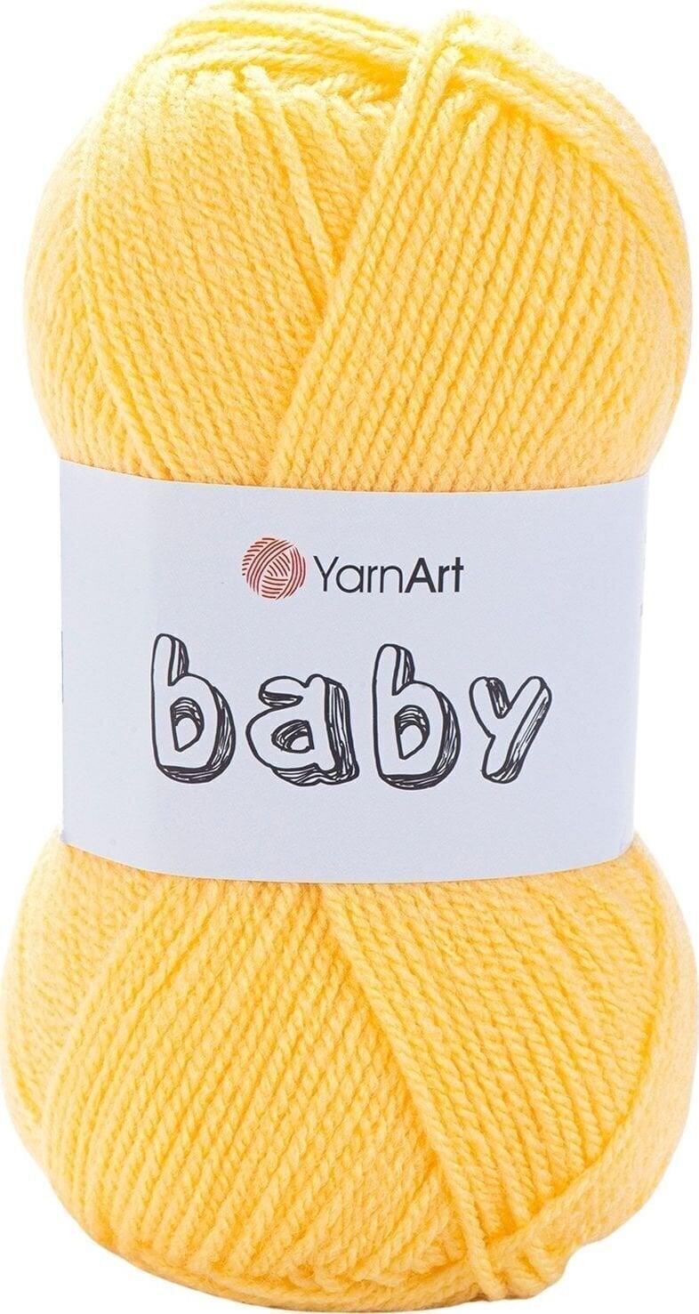 Fire de tricotat Yarn Art Baby 315 Yellow Fire de tricotat