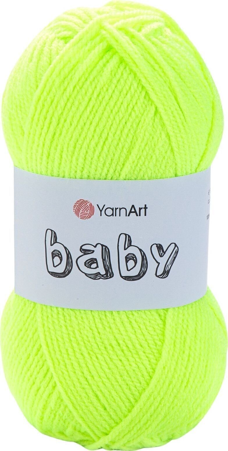 Pređa za pletenje Yarn Art Baby 8232 Neon Green Pređa za pletenje