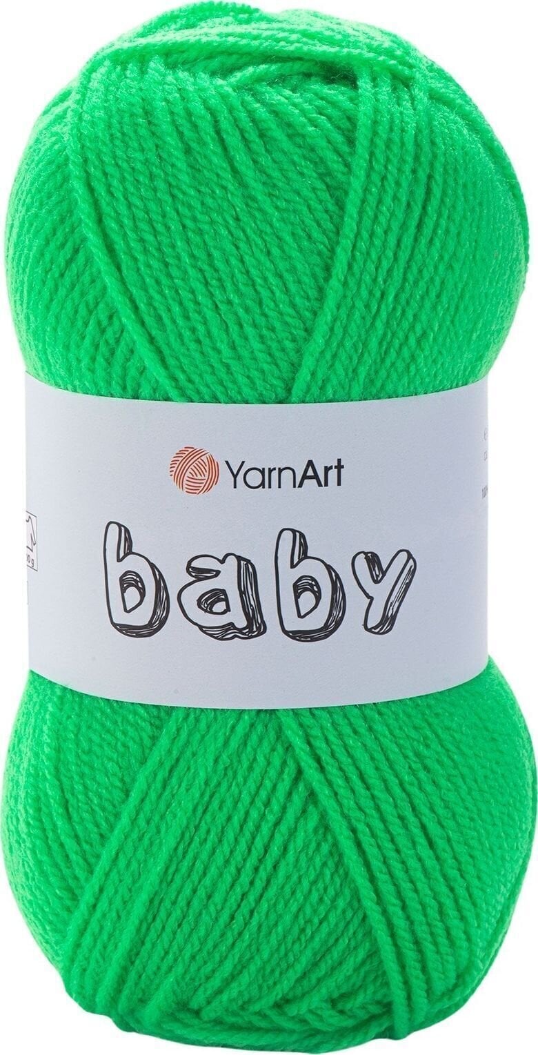 Плетива прежда Yarn Art Baby 8233 Grass Green Плетива прежда