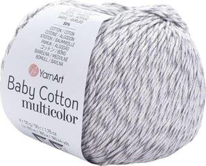Strickgarn Yarn Art Baby Cotton Multicolor 5202 Grey White Strickgarn