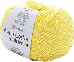 Pređa za pletenje Yarn Art Baby Cotton Multicolor 5204 Yellow Pređa za pletenje