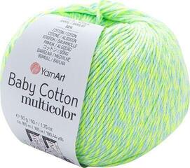 Pređa za pletenje Yarn Art Baby Cotton Multicolor 5206 Neon Green Pređa za pletenje