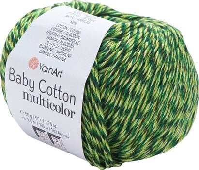 Pređa za pletenje Yarn Art Baby Cotton Multicolor 5207 Green Pređa za pletenje - 1