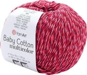 Fil à tricoter Yarn Art Baby Cotton Multicolor 5209 Bordeaux Red Fil à tricoter