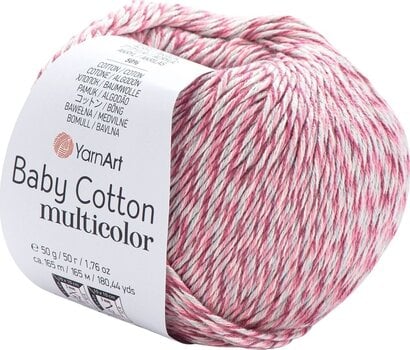Pletilna preja Yarn Art Baby Cotton Multicolor 5217 Pink Mint Pletilna preja - 1
