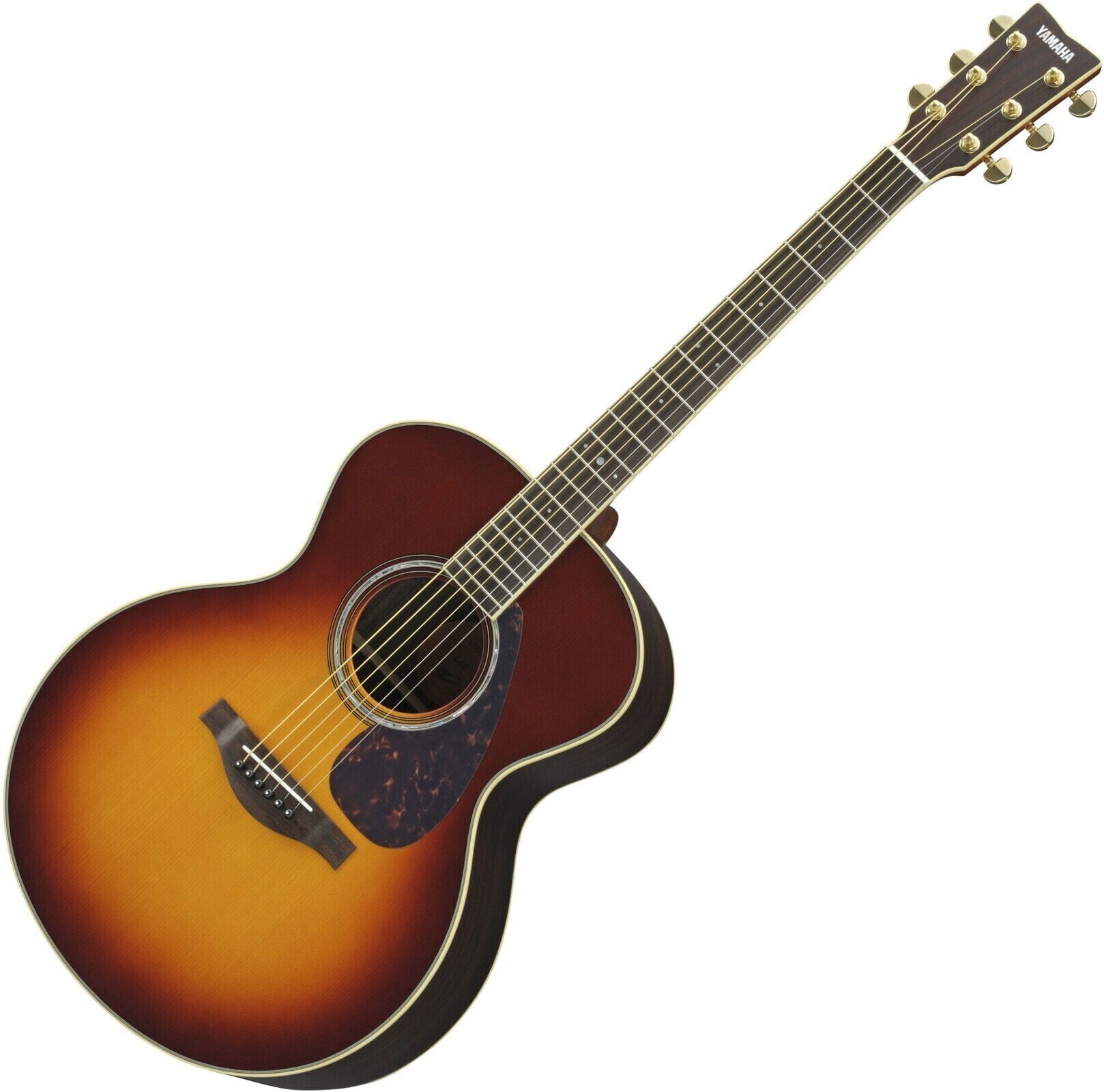 Jumbo elektro-akoestische gitaar Yamaha LJ 6 A.R.E. BS Brown Sunburst Jumbo elektro-akoestische gitaar